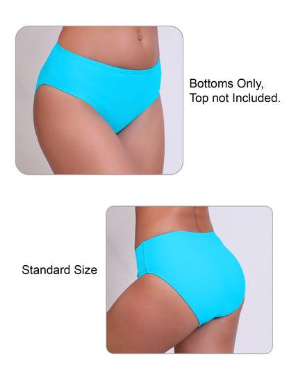 Tropic Whisper Mid Waisted Bikini Swim Bottms