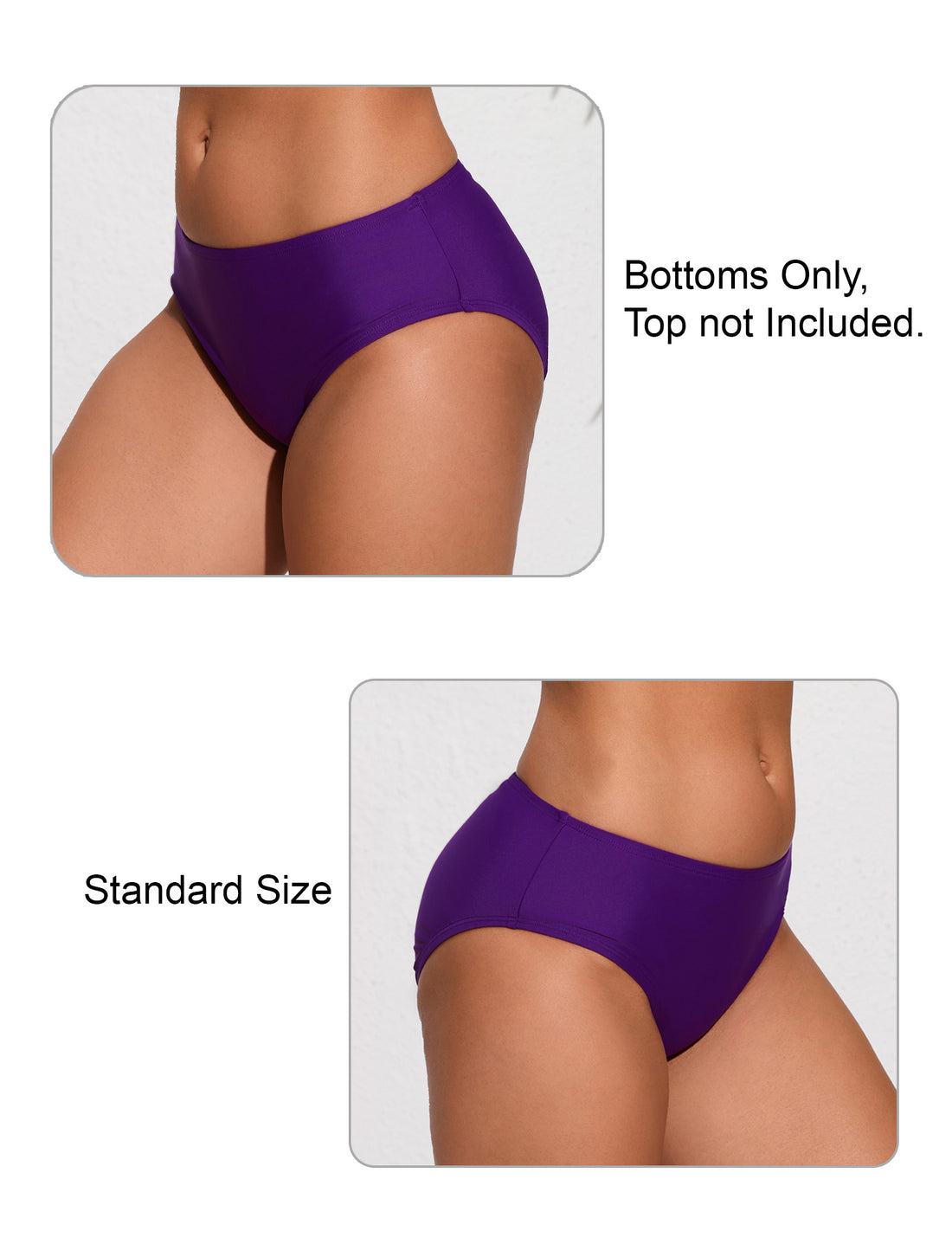 Tropic Whisper Mid Waisted Bikini Swim Bottms