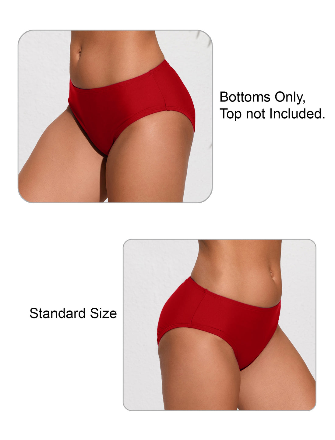 Tropic Whisper Mid Waisted Bikini Swim Bottms
