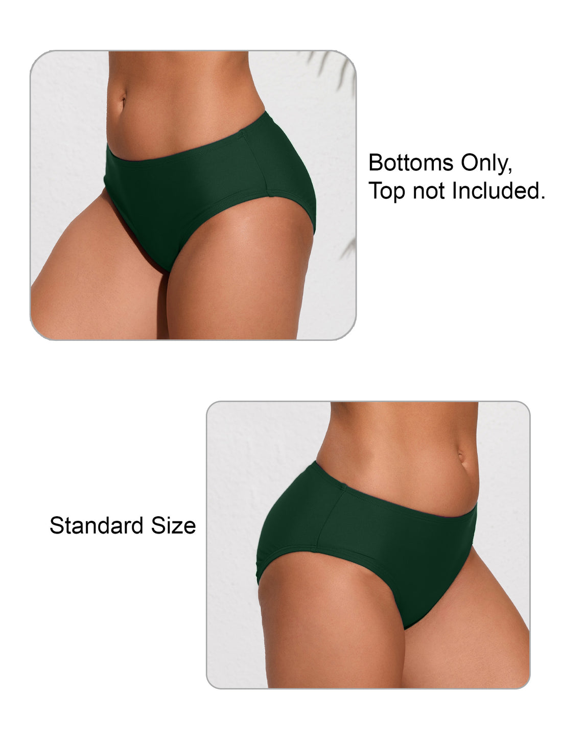Tropic Whisper Mid Waisted Bikini Swim Bottms