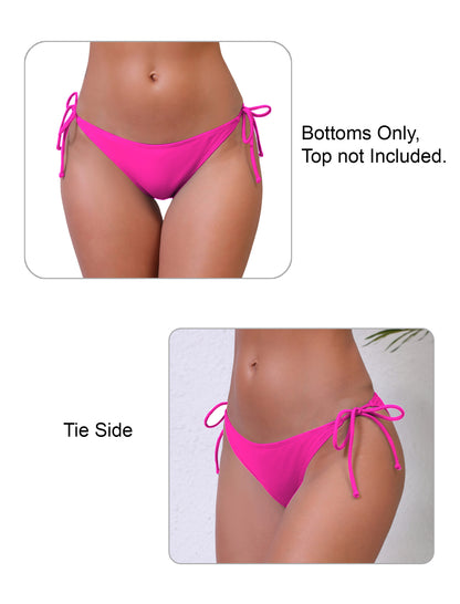 Dusk Wave Tie String Low Waisted Bikini Swim Bottoms