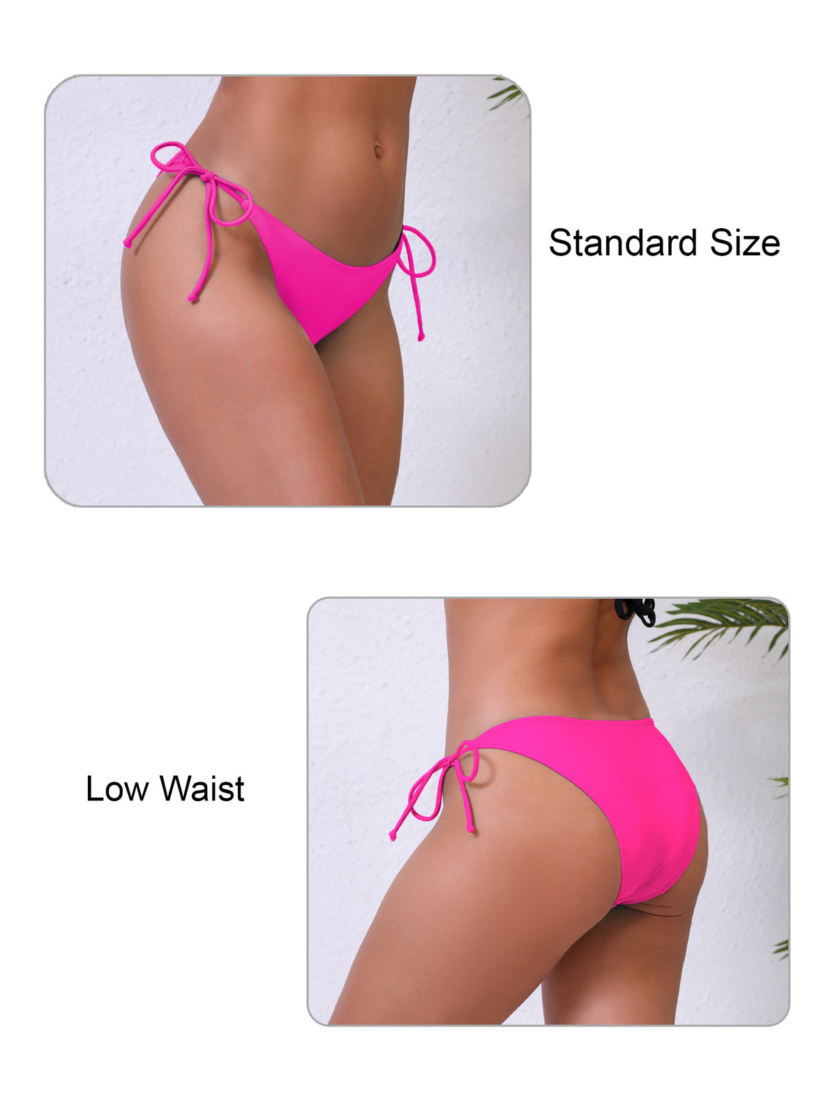 Dusk Wave Tie String Low Waisted Bikini Swim Bottoms