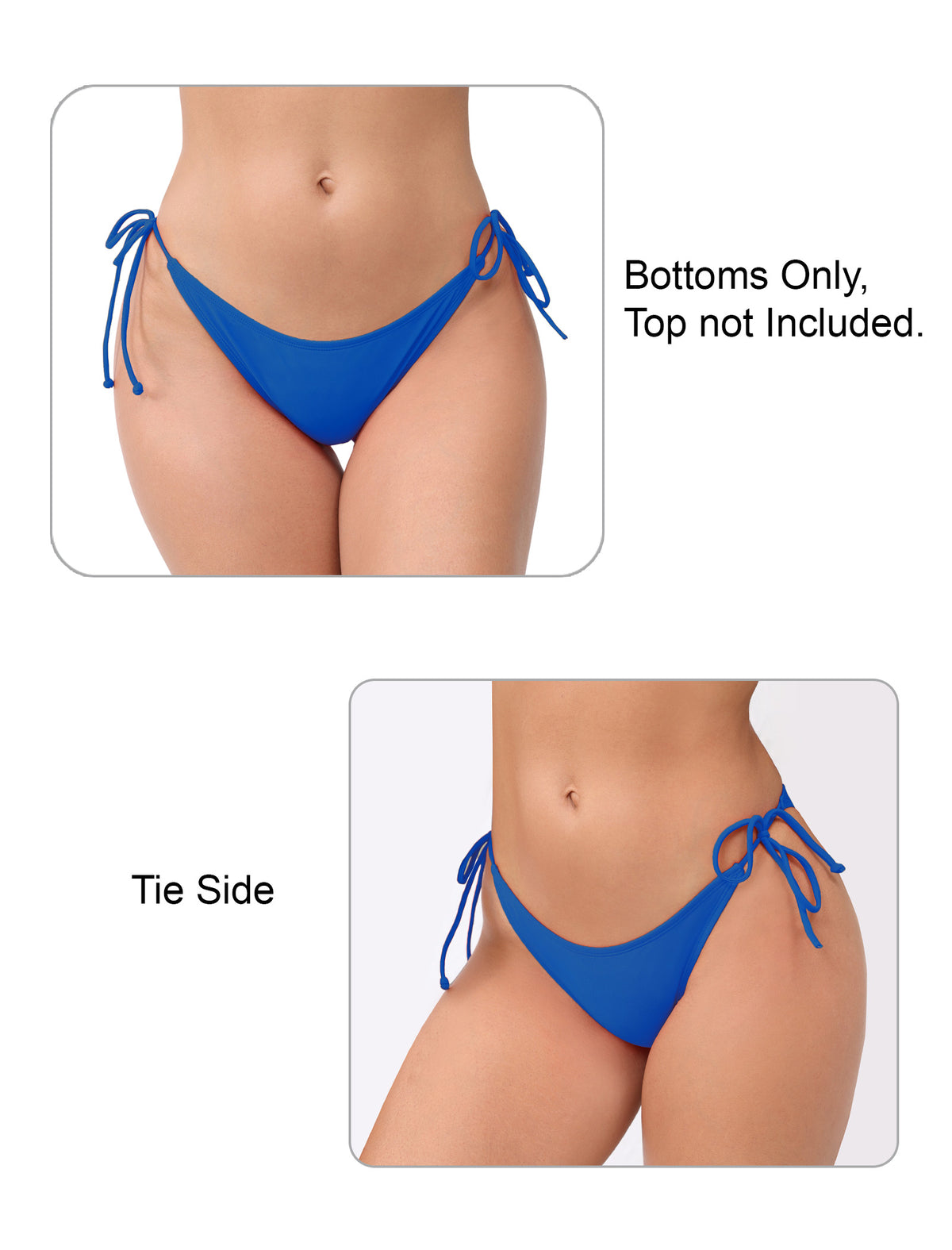Dusk Wave Tie String Low Waisted Bikini Swim Bottoms