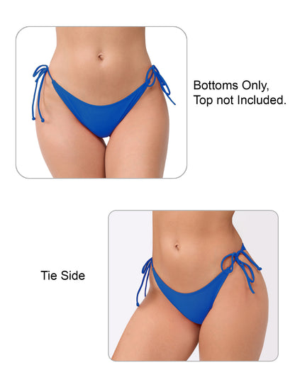 Dusk Wave Tie String Low Waisted Bikini Swim Bottoms
