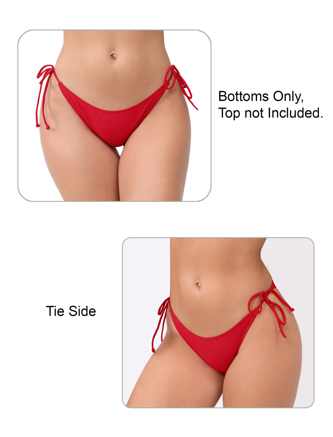 Dusk Wave Tie String Low Waisted Bikini Swim Bottoms