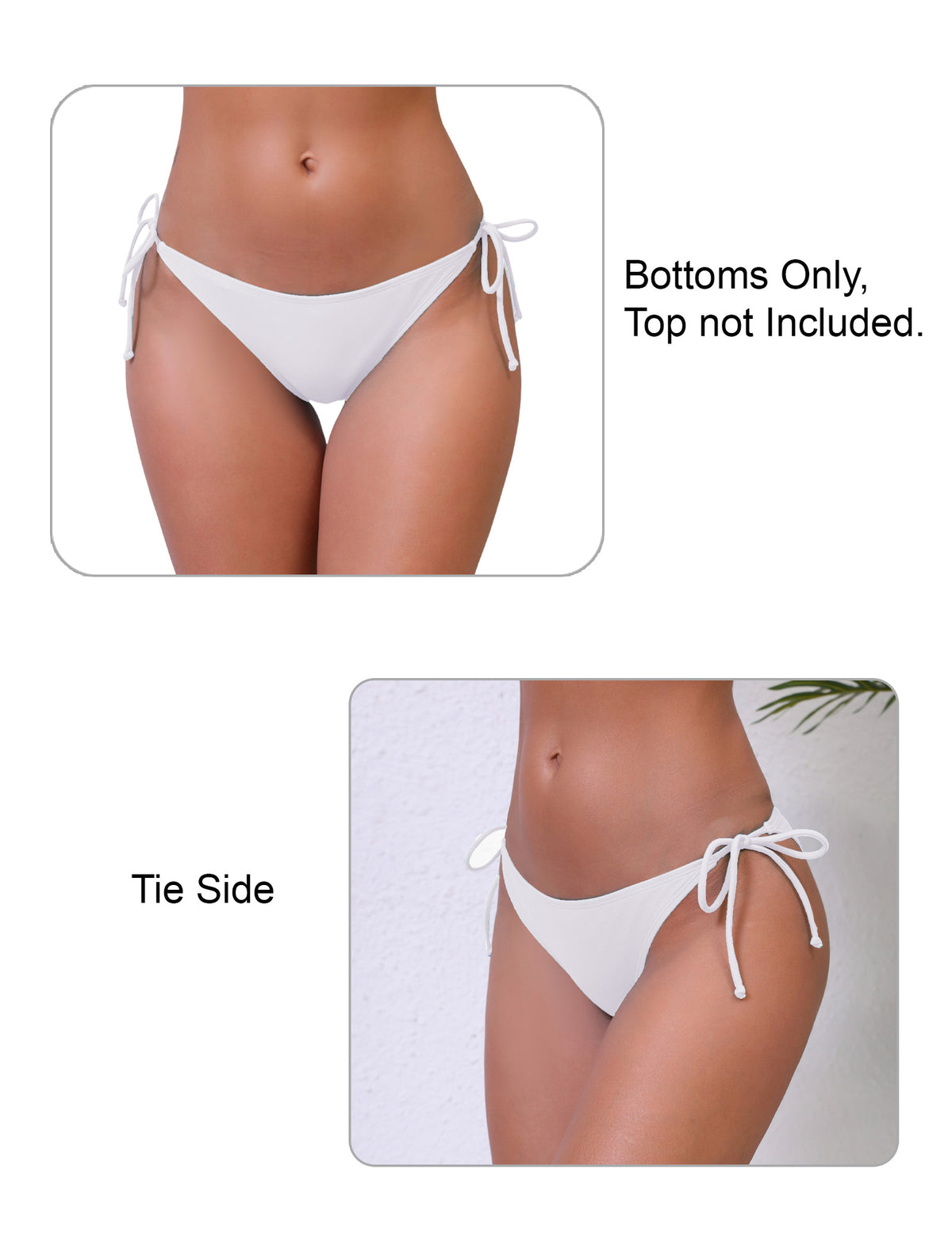 Dusk Wave Tie String Low Waisted Bikini Swim Bottoms