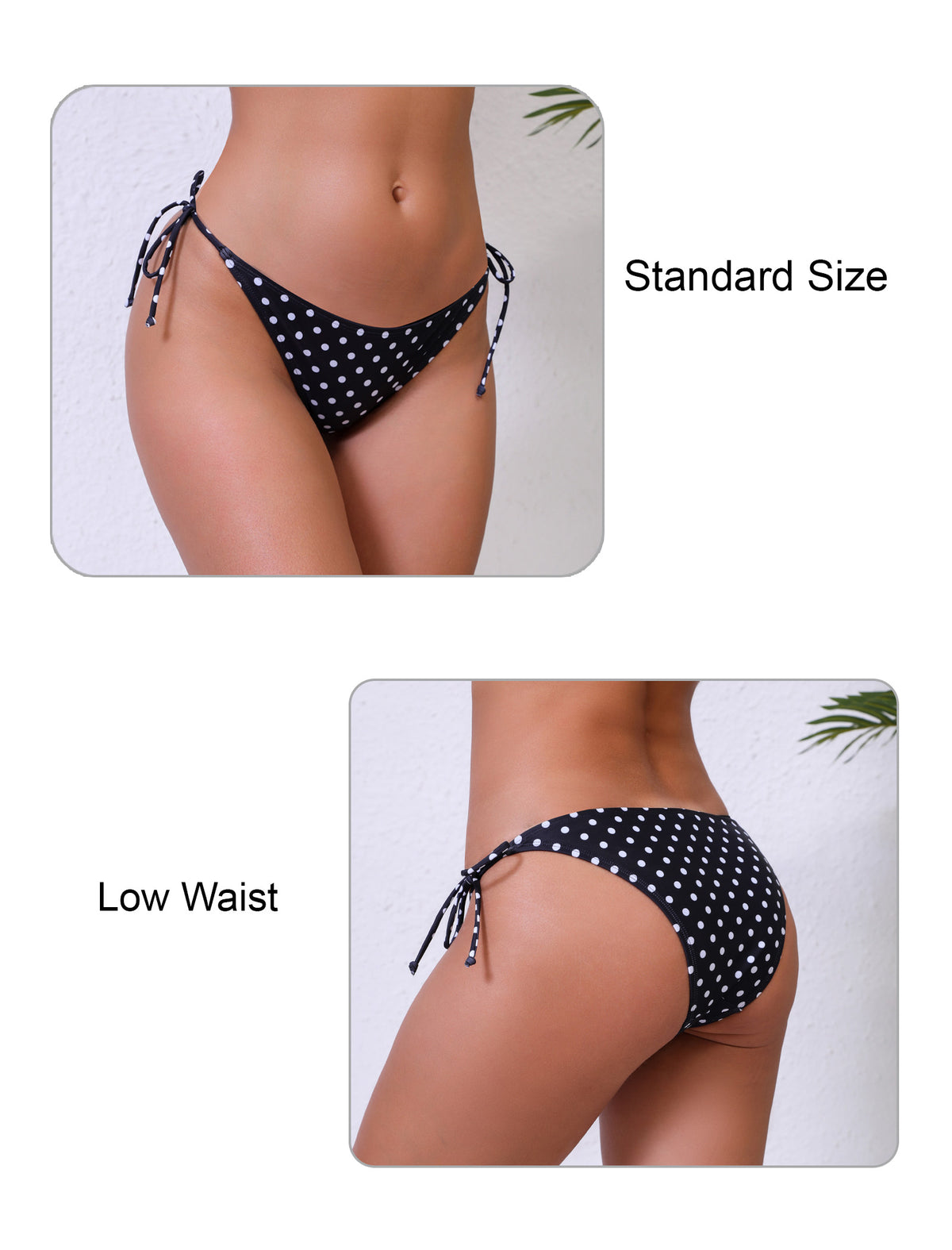 Dusk Wave Tie String Low Waisted Bikini Swim Bottoms