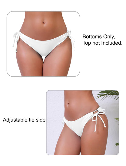 Bas de bikini taille basse à nouer sur les côtés, modèle Halcurt pour femme