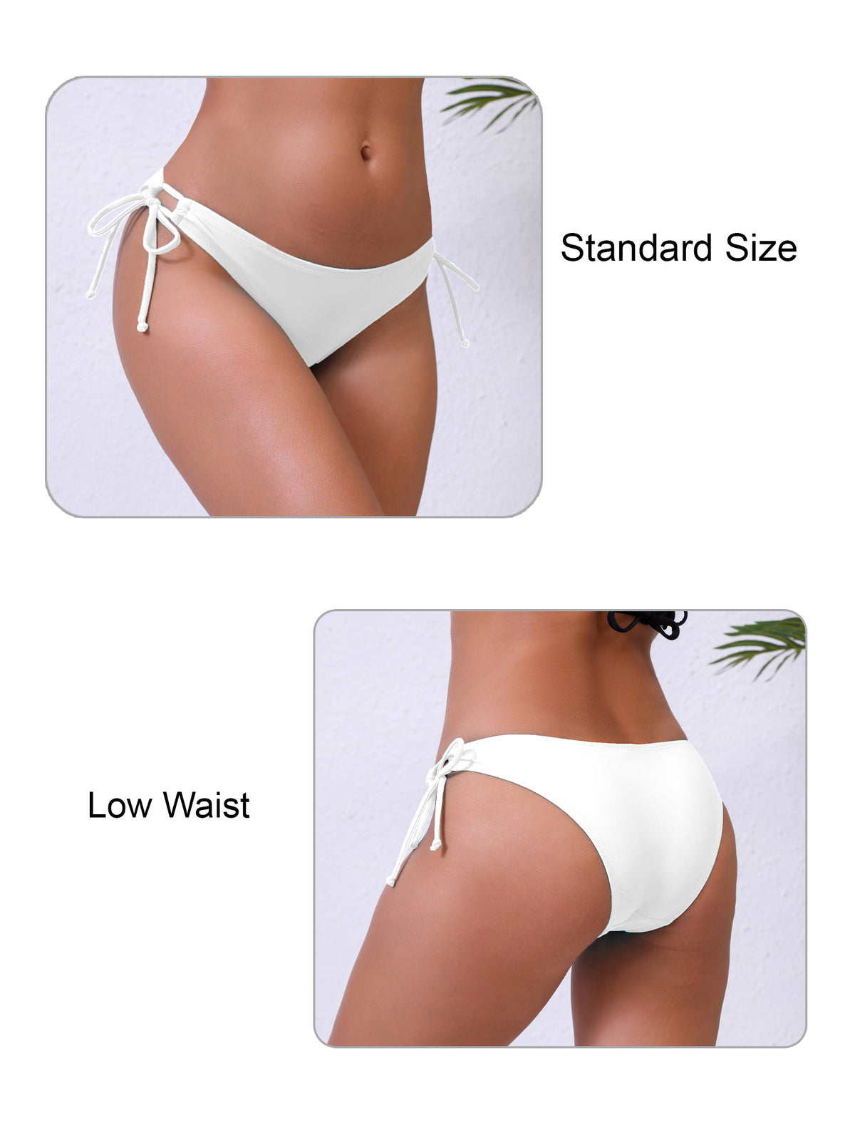 Bas de bikini taille basse à nouer sur les côtés, modèle Halcurt pour femme