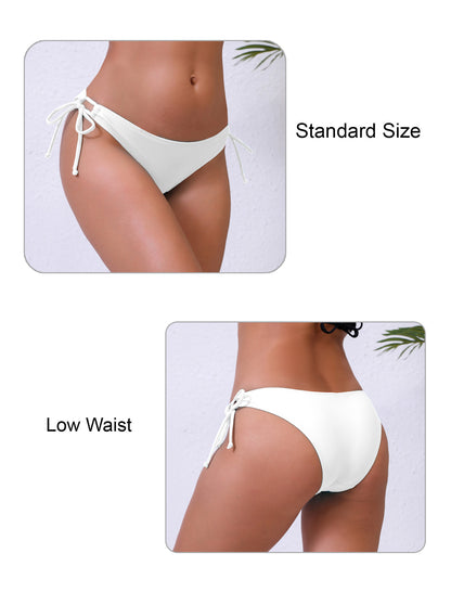 Bas de bikini taille basse à nouer sur les côtés, modèle Halcurt pour femme