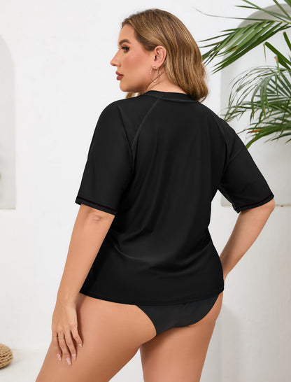 Summer Haze Plus Size Rash Guard Shirts