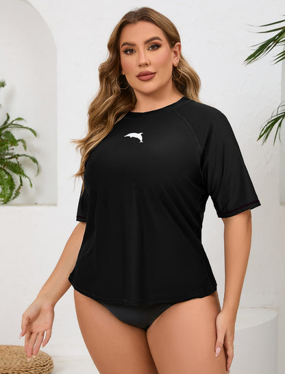 Summer Haze Plus Size Rash Guard Shirts