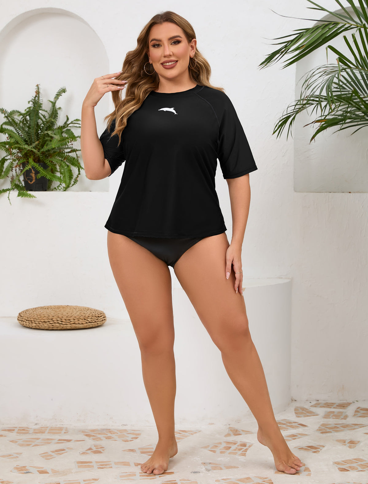 Summer Haze Plus Size Rash Guard Shirts