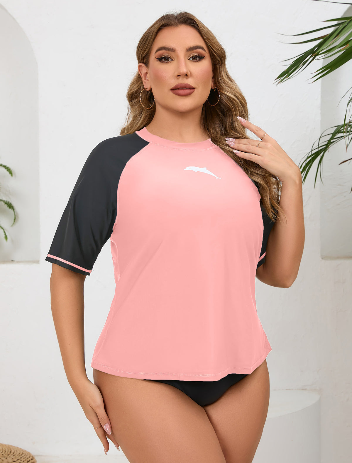Summer Haze Plus Size Rash Guard Shirts