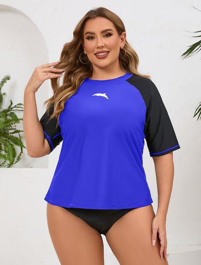 Summer Haze Plus Size Rash Guard Shirts