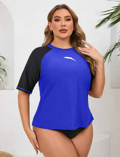Summer Haze Plus Size Rash Guard Shirts