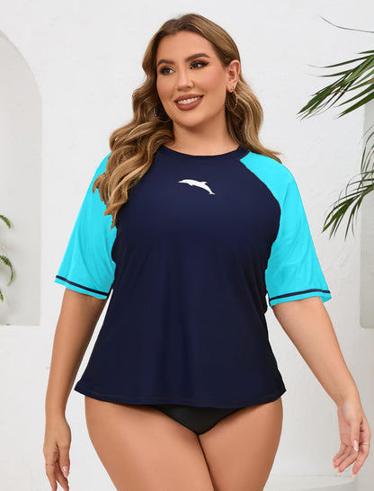 Summer Haze Plus Size Rash Guard Shirts