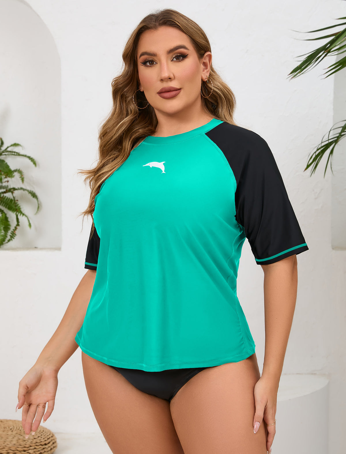 Summer Haze Plus Size Rash Guard Shirts