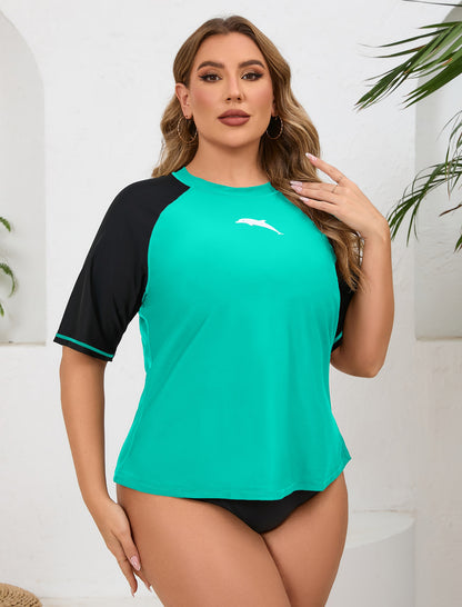 Summer Haze Plus Size Rash Guard Shirts