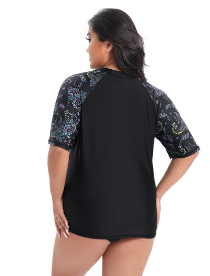 Summer Haze Plus Size Rash Guard Shirts