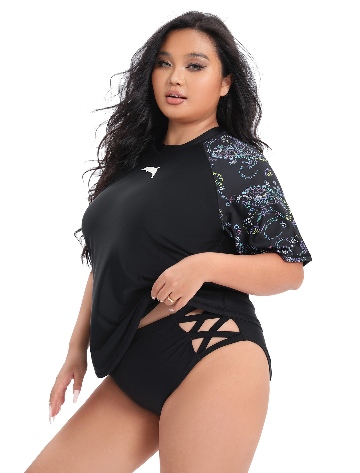 Summer Haze Plus Size Rash Guard Shirts