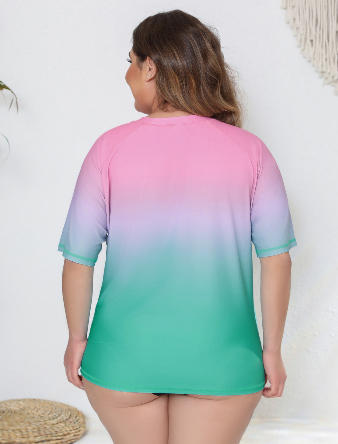 Summer Haze Curvy Rash Guard Shirts