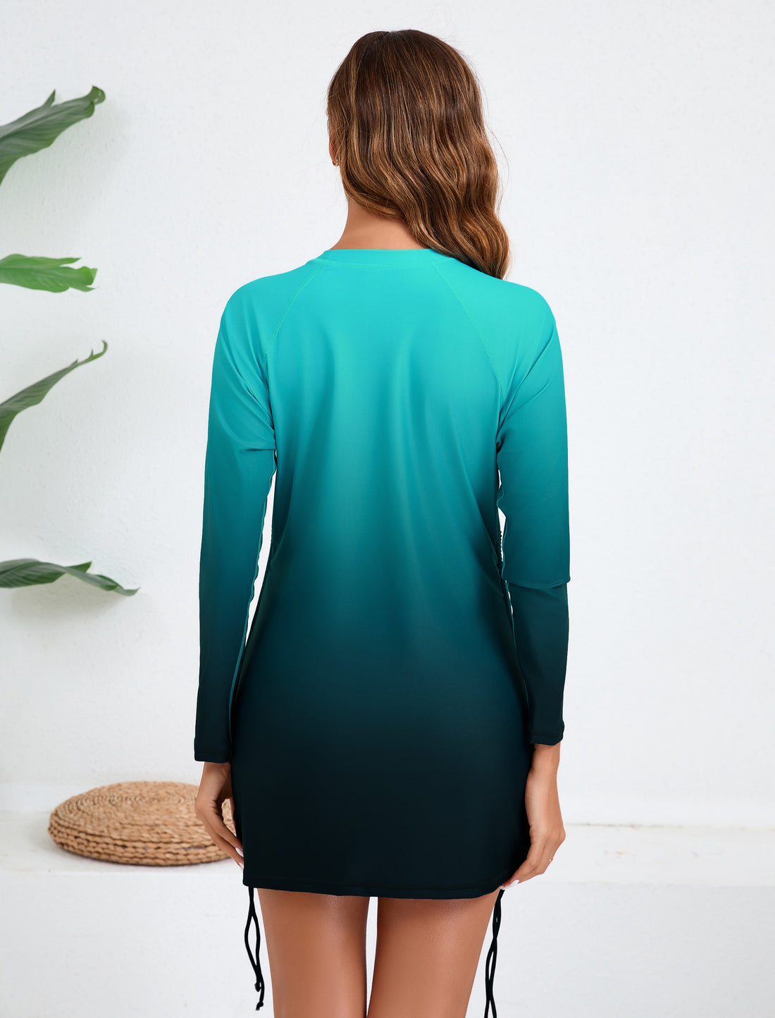 Shoreline Glow Adjustable Drawstring Long Sleeve Rash Guard Shirts