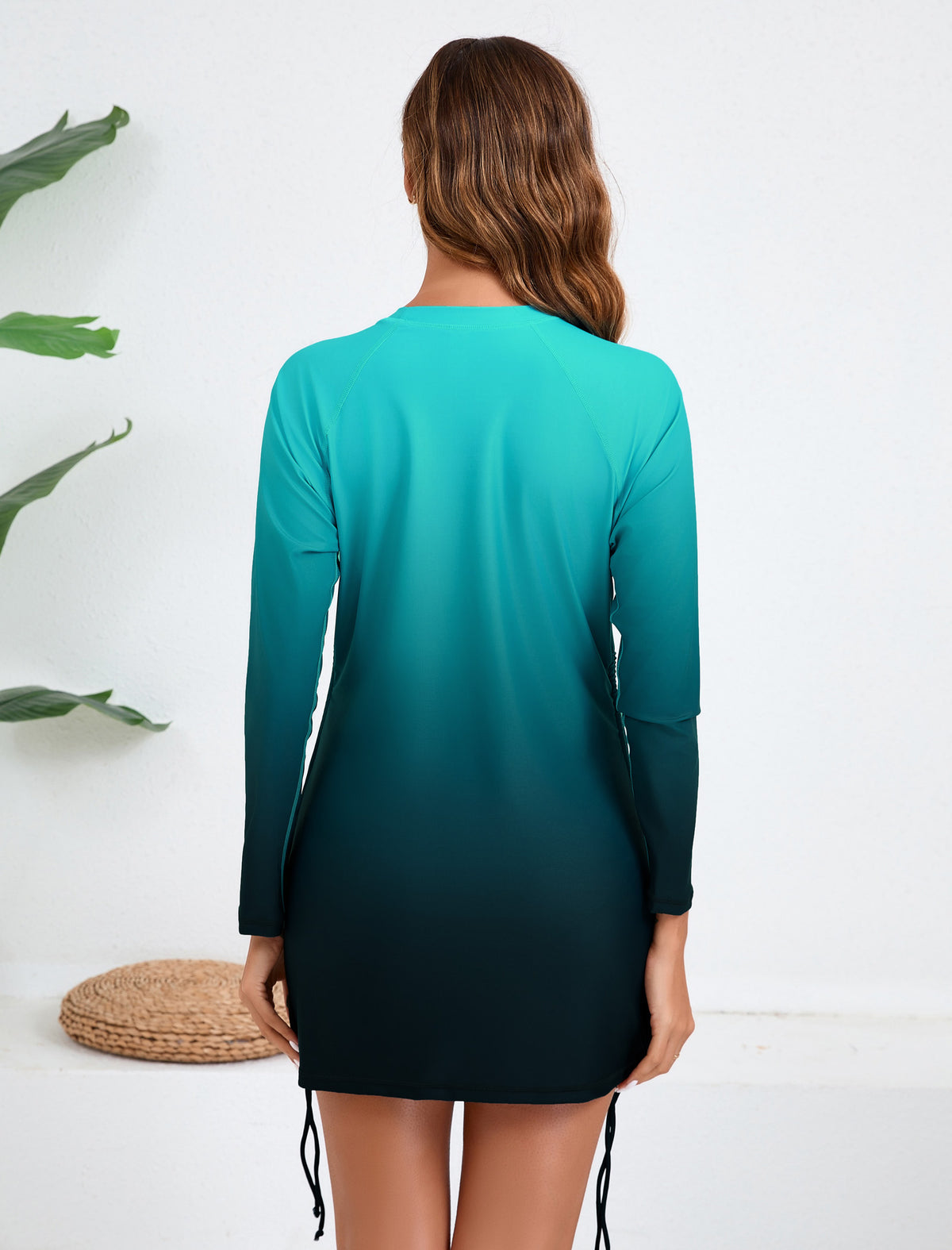 Shoreline Glow Adjustable Drawstring Long Sleeve Rash Guard Shirts