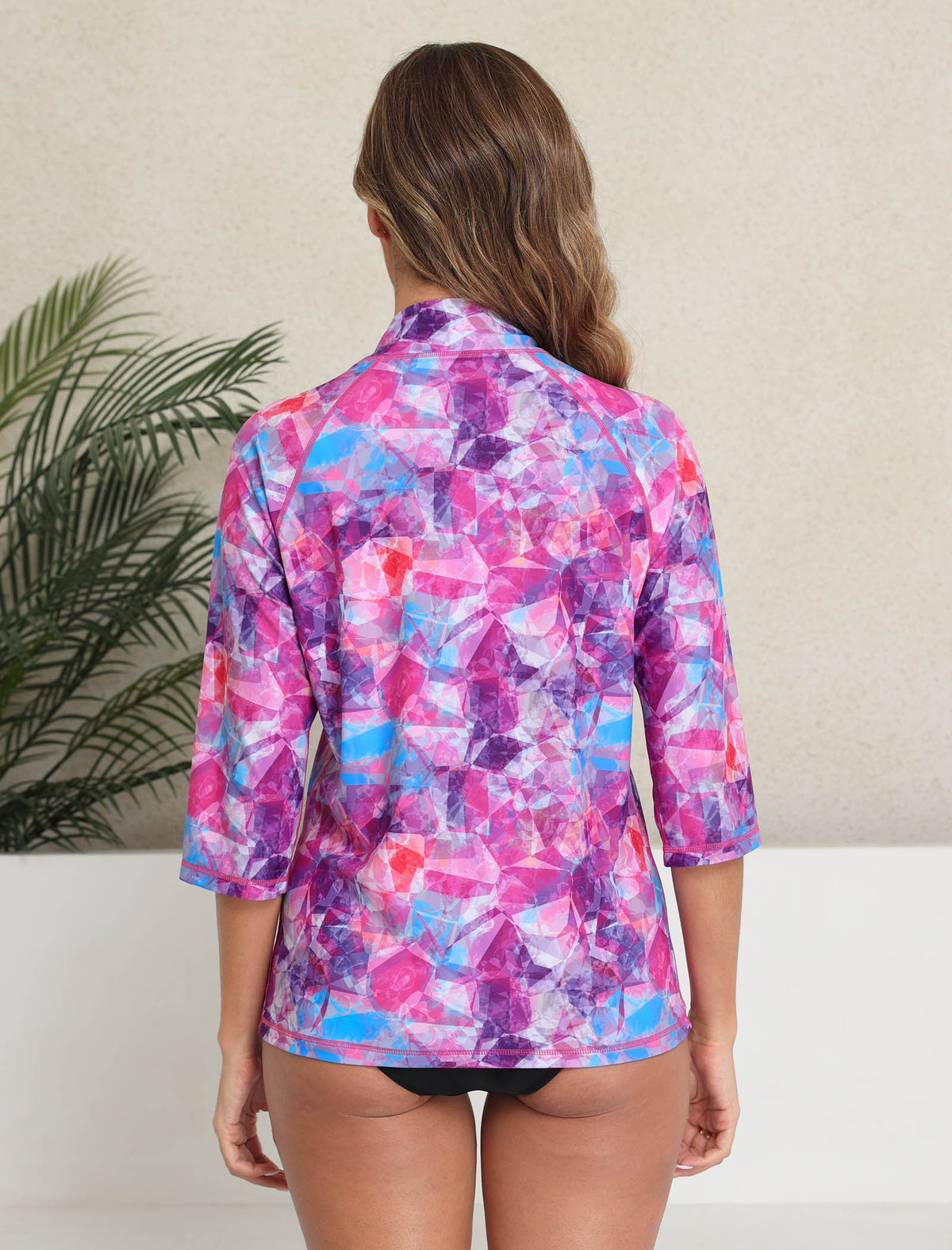 Skin Armor 3/4 Sleeve Rash Guard Shirts High Neck