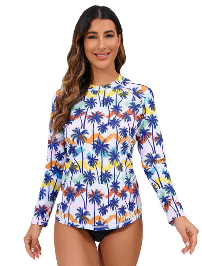Sunny Drift Long Sleeve Rash Guard Shirts