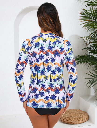 Sunny Drift Long Sleeve Rash Guard Shirts