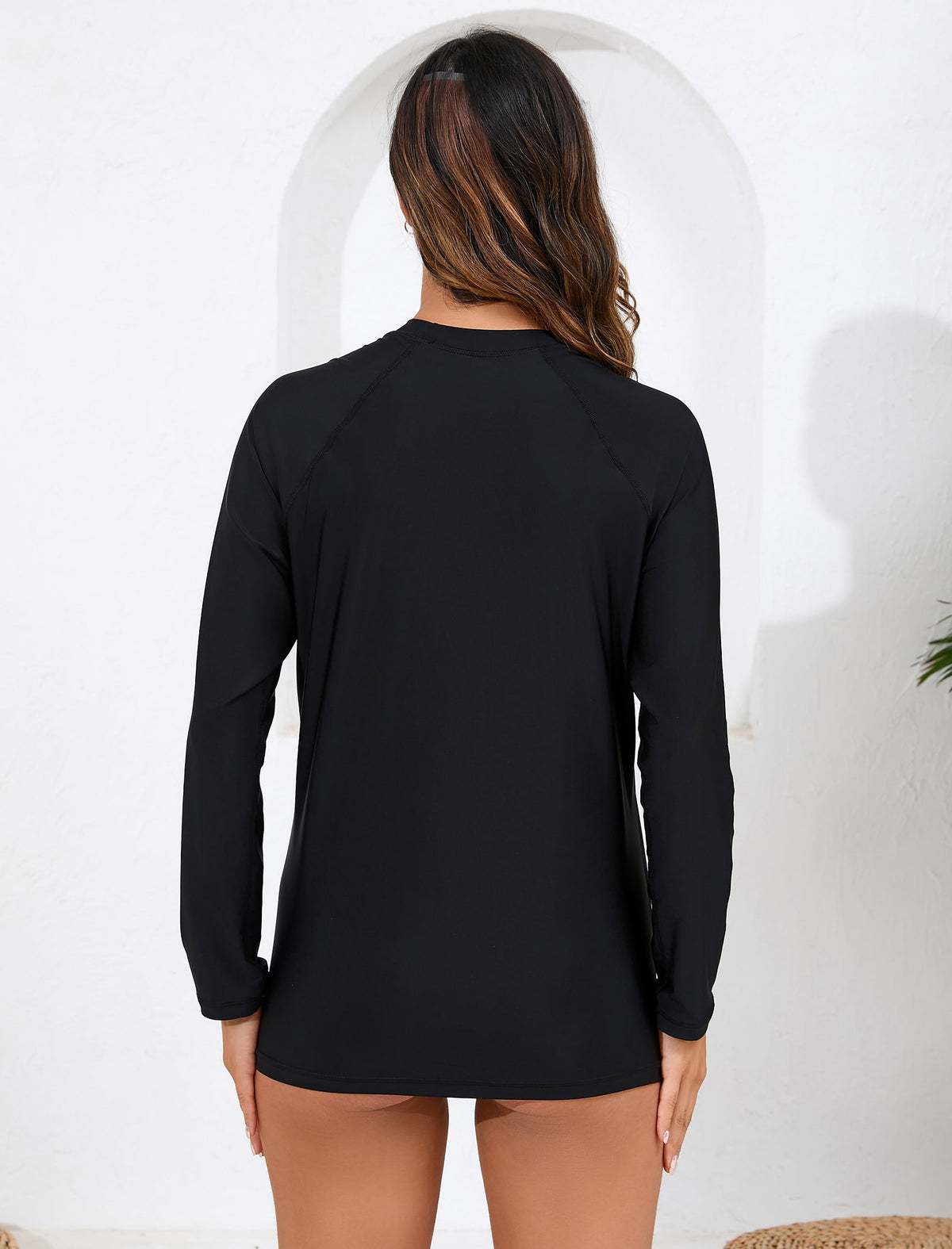 Ocean Whisper Long Sleeve Rash Guard Shirts with Built in Bra