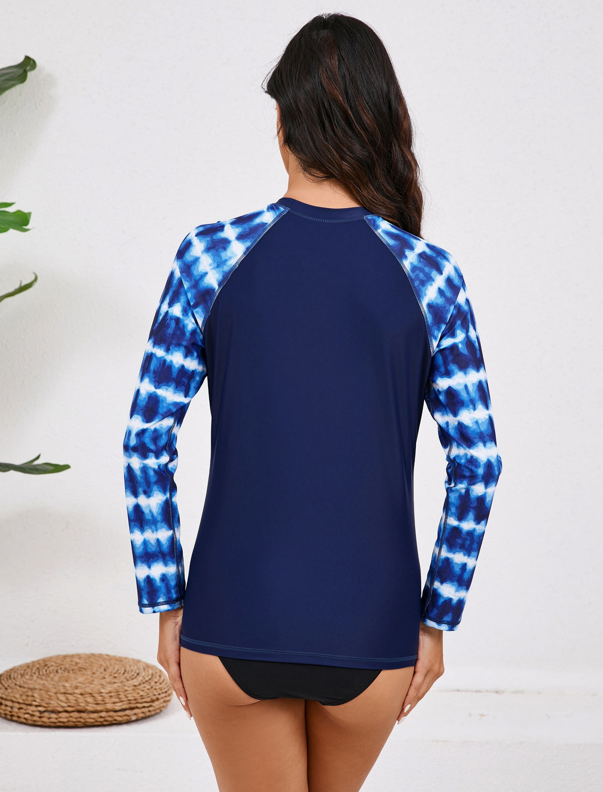 Ocean Whisper Long Sleeve Rash Guard Shirts with Built in Bra