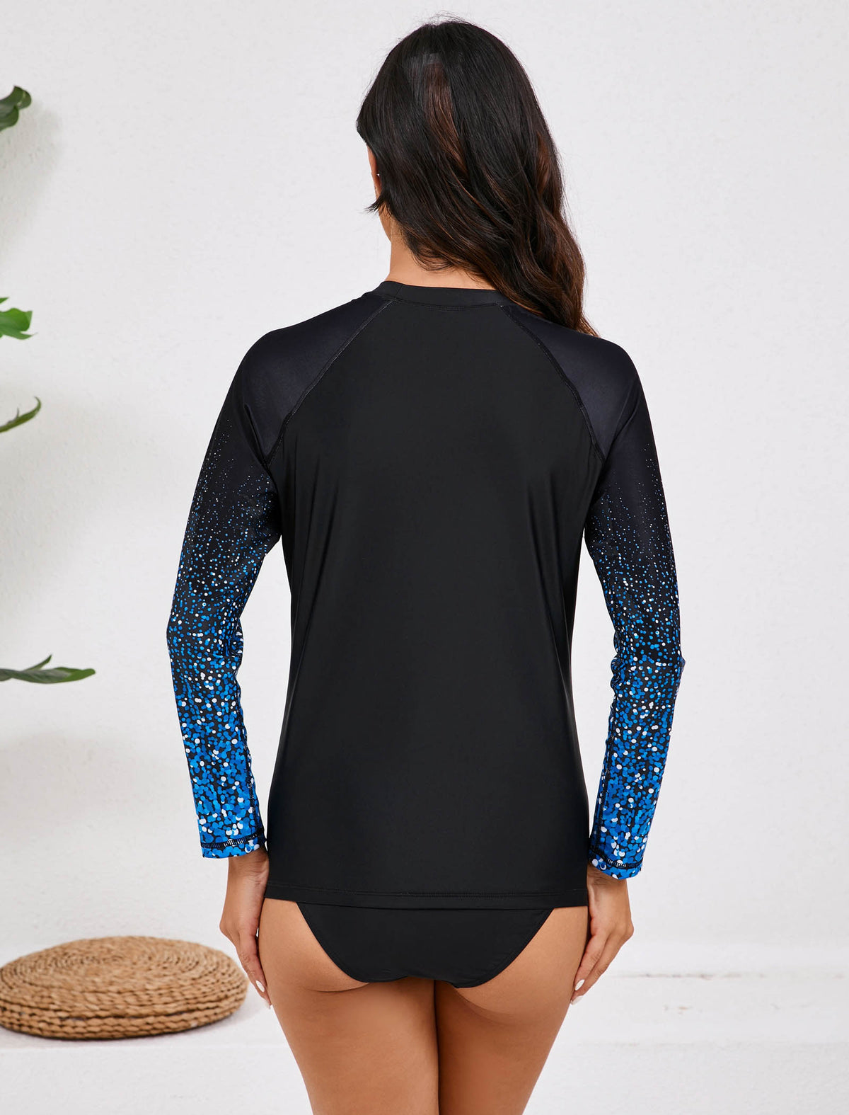 Ocean Whisper Long Sleeve Rash Guard Shirts with Built in Bra