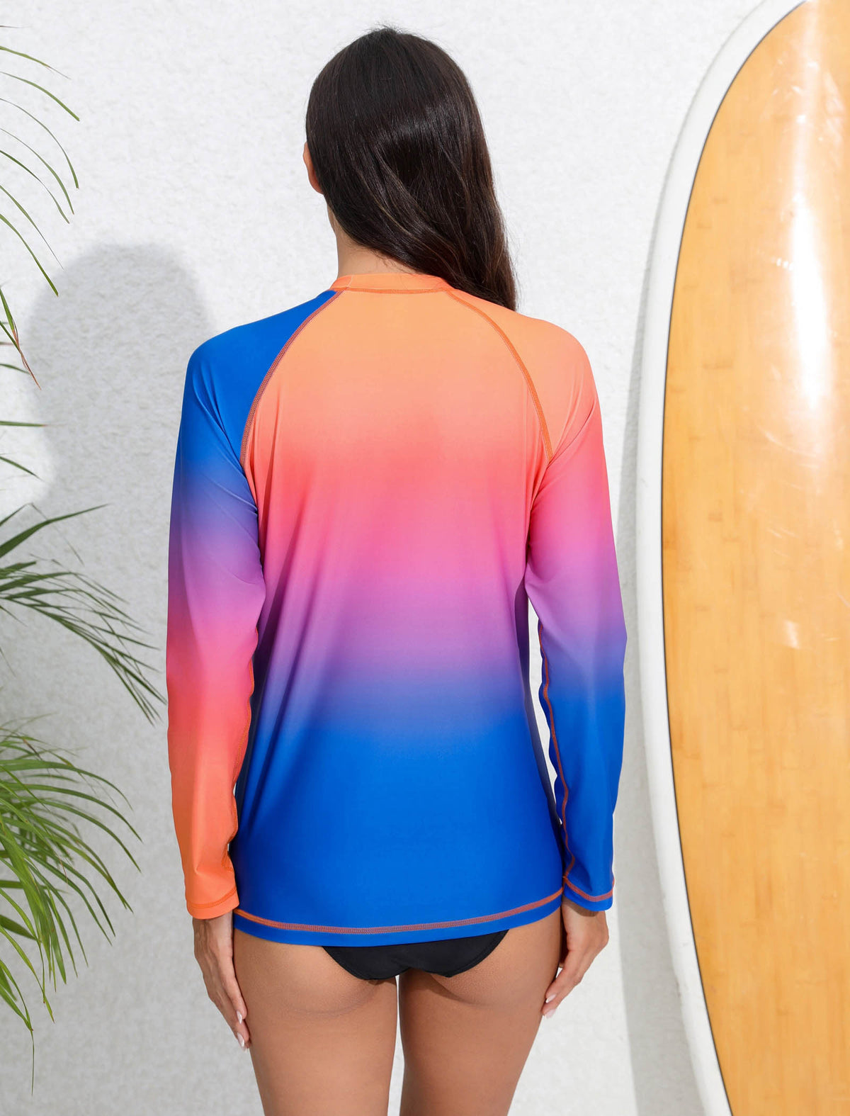 Ocean Whisper Long Sleeve Rash Guard Shirts with Built in Bra