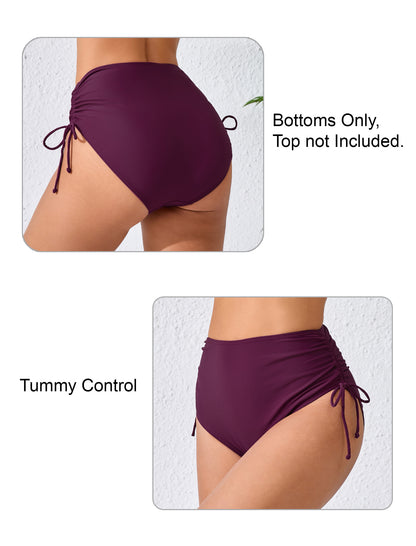 Seamless Days Drawstring High Waisted Swim Bottoms