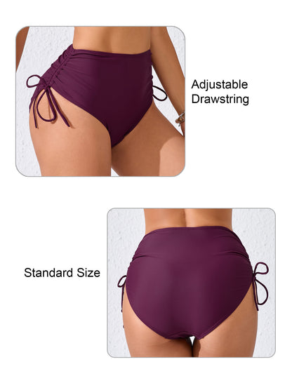 Seamless Days Drawstring High Waisted Swim Bottoms