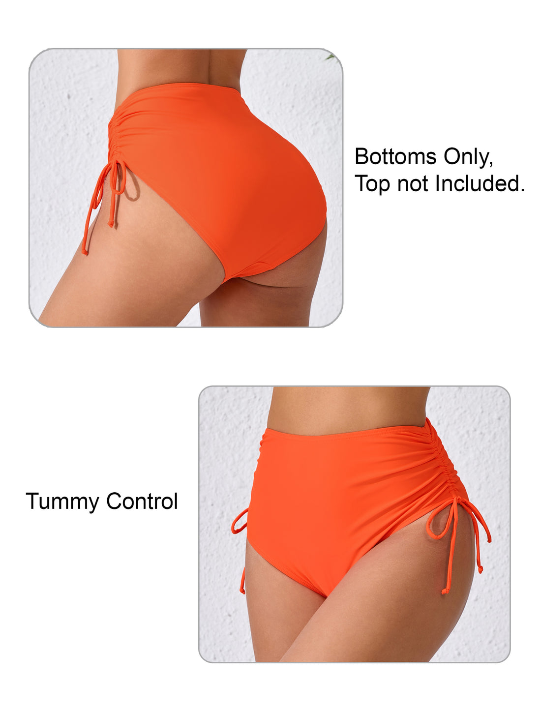 Seamless Days Drawstring High Waisted Swim Bottoms