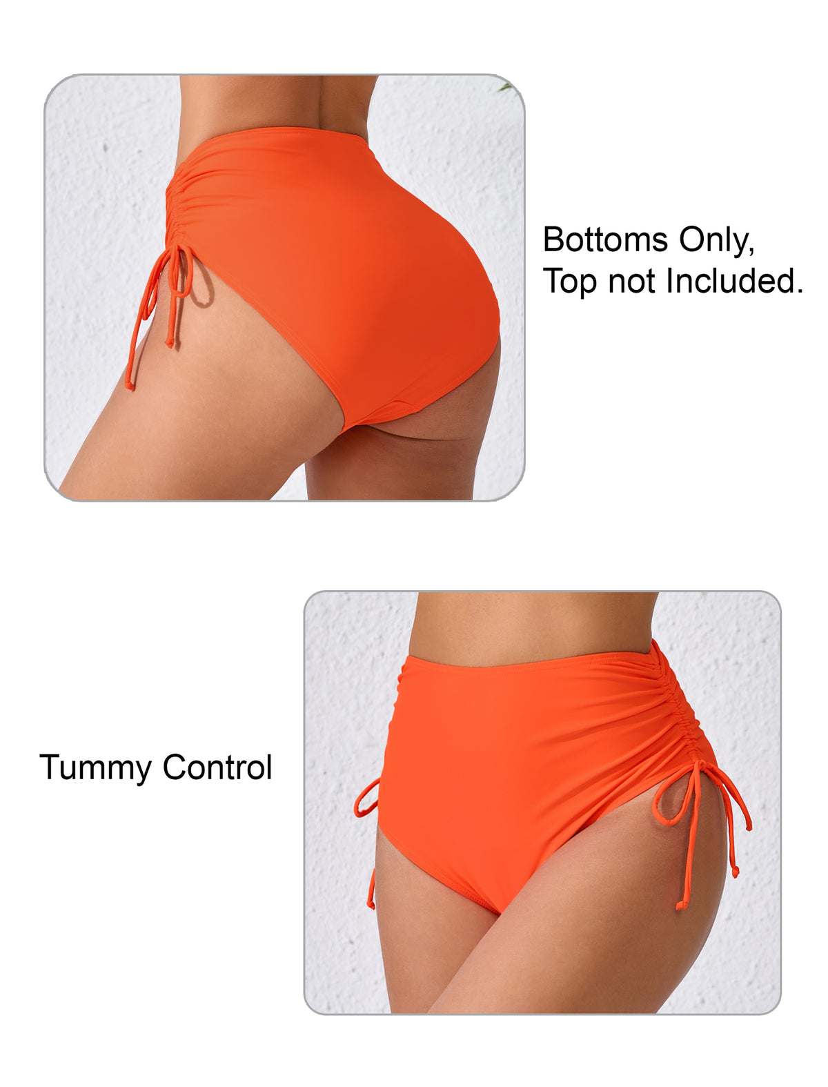 Seamless Days Drawstring High Waisted Swim Bottoms