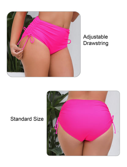 Seamless Days Drawstring High Waisted Swim Bottoms