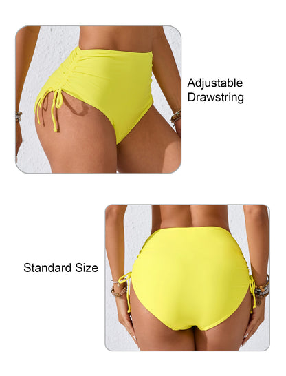 Seamless Days Drawstring High Waisted Swim Bottoms
