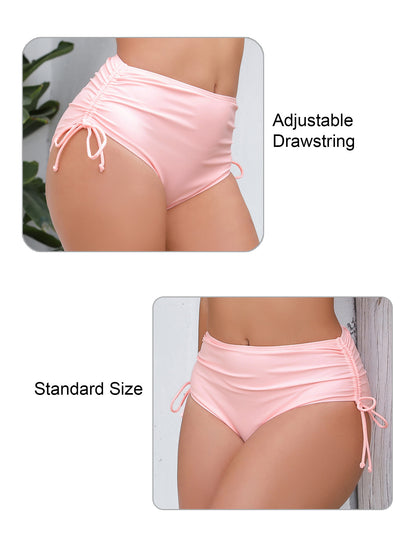 Seamless Days Drawstring High Waisted Swim Bottoms