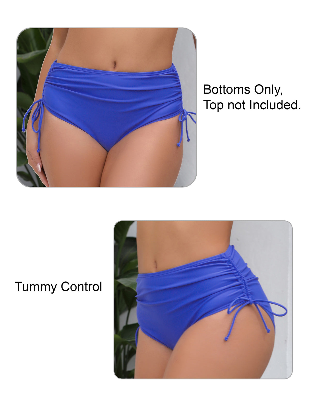 Seamless Days Drawstring High Waisted Swim Bottoms