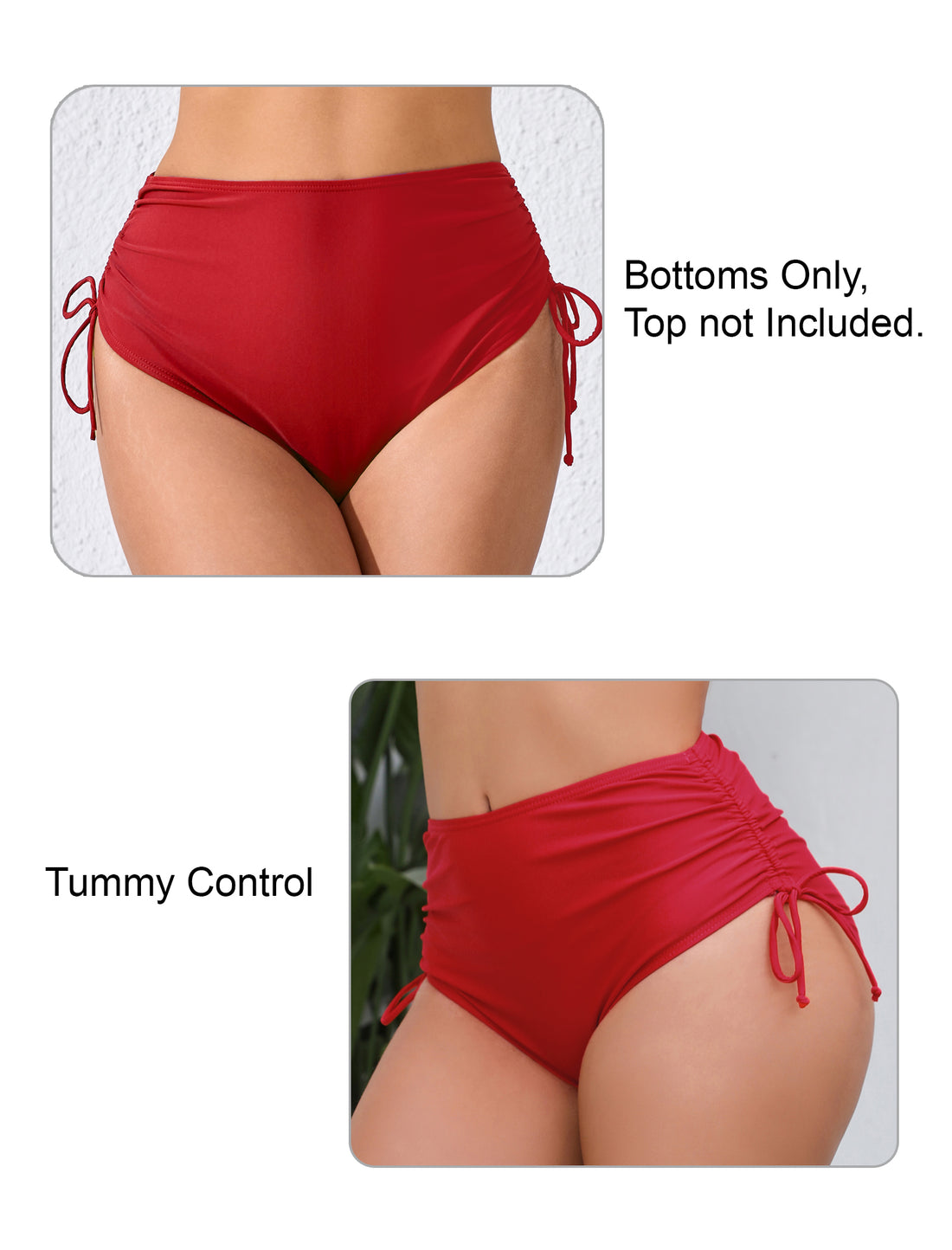Seamless Days Drawstring High Waisted Swim Bottoms