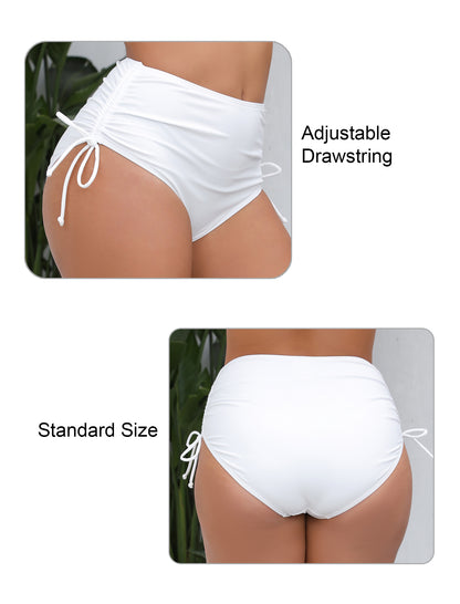 Seamless Days Drawstring High Waisted Swim Bottoms