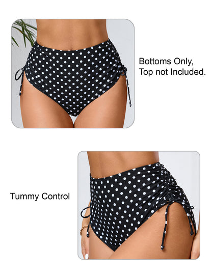 Seamless Days Drawstring High Waisted Swim Bottoms