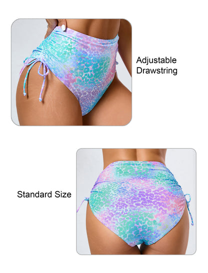 Seamless Days Drawstring High Waisted Swim Bottoms