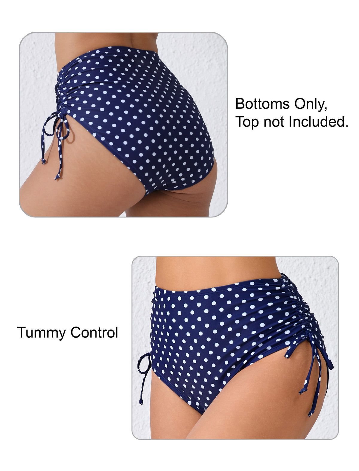 Seamless Days Drawstring High Waisted Swim Bottoms