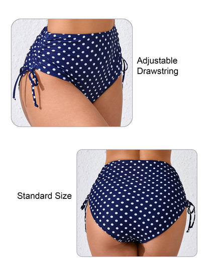Seamless Days Drawstring High Waisted Swim Bottoms