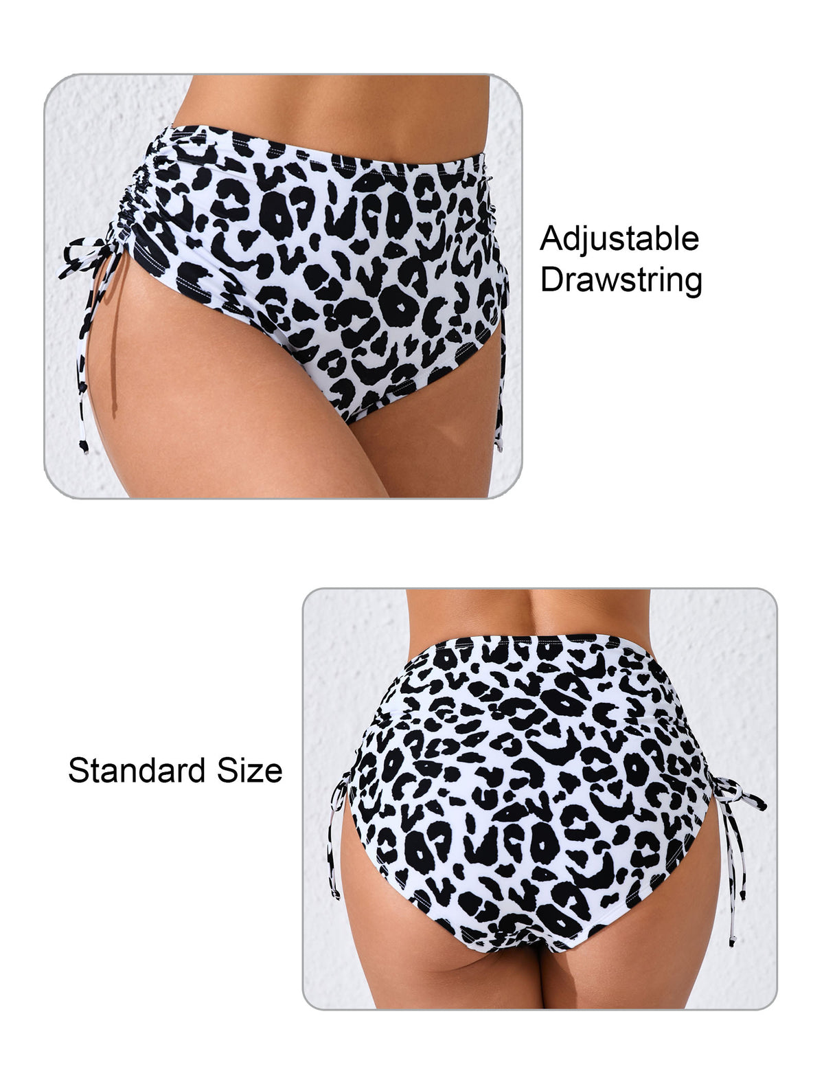 Seamless Days Drawstring High Waisted Swim Bottoms